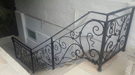 Corne wrought iron balustrade