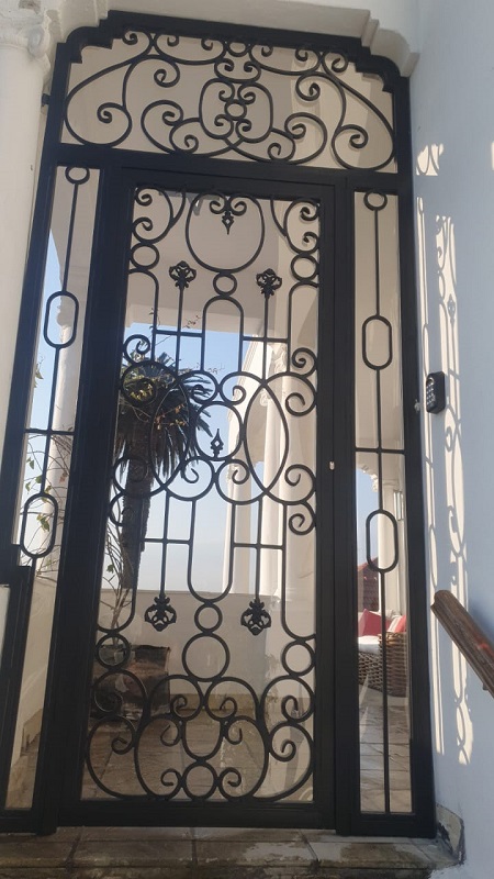 Helene wrought iron gate