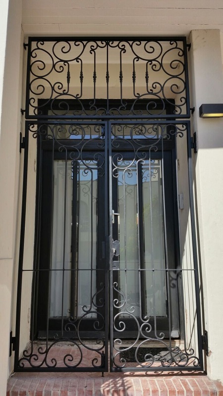 Maya wrought iron gate