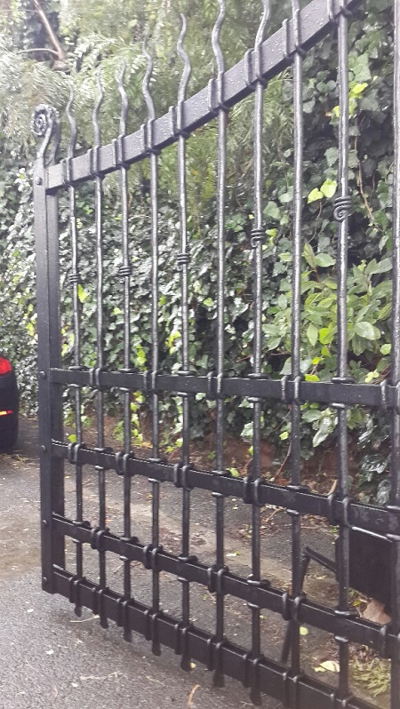 Medieval wrought iron gate