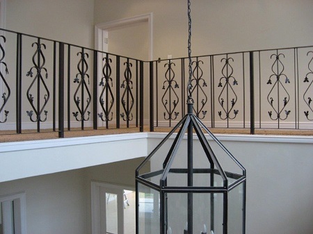 Petal wrought iron balustrade