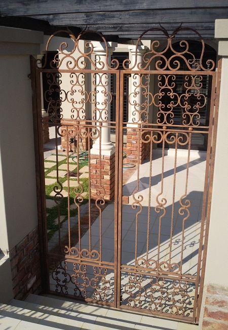 Robinson wrought iron gate