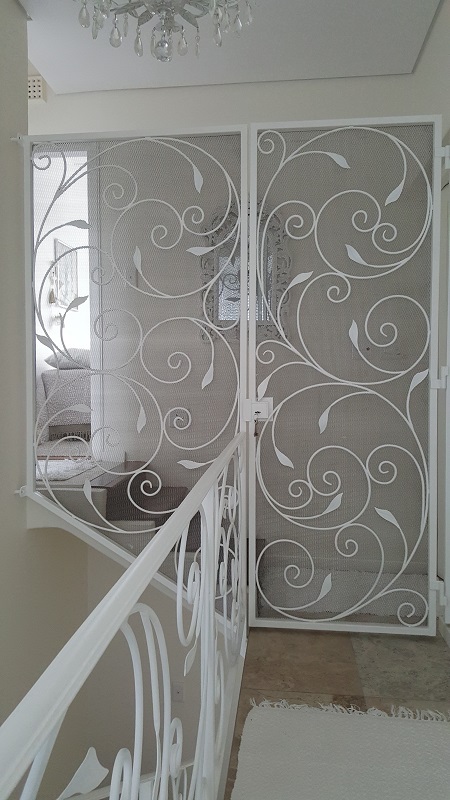 Sienna wrought iron gate