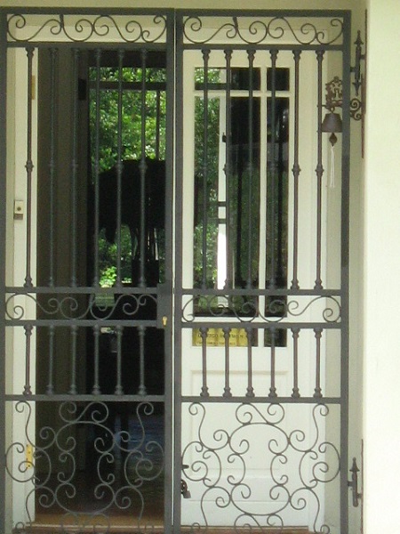 Susan wrought iron gate