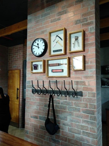 The Edge wrought iron hook rack